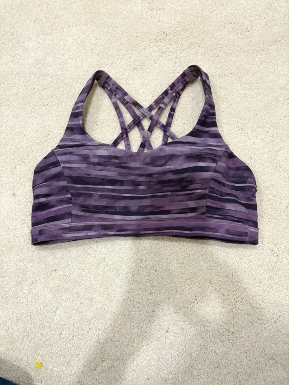 Lululemon Free To Be Serene Bra Shadowed Smoked Mullberry Purple Size 10